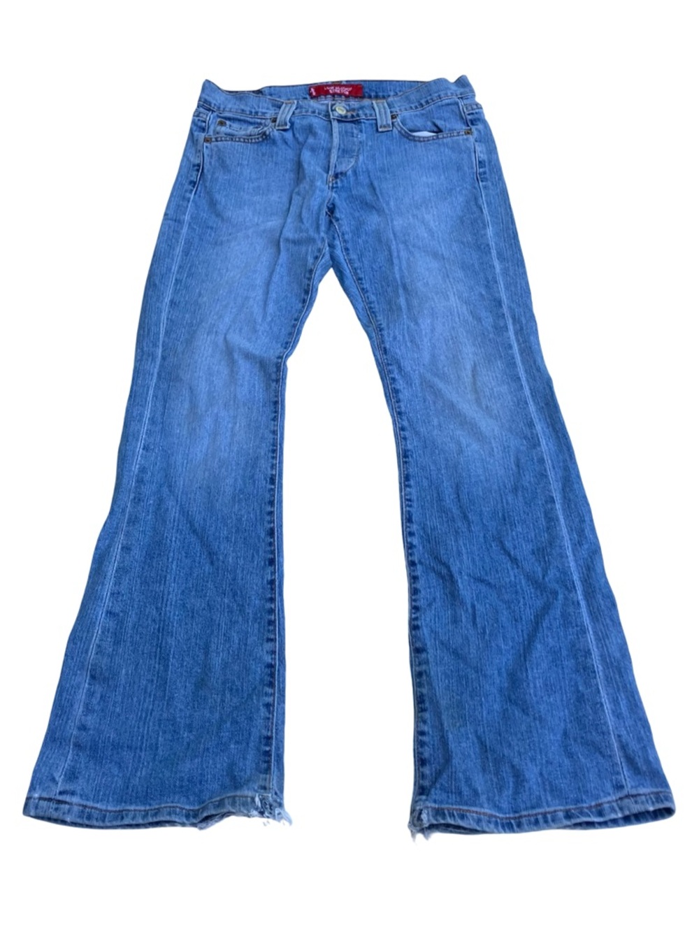 VTG Levis 513 Jeans Juniors 5S Slouch Bootcut Denim Western Y2K 29x30 Distressed